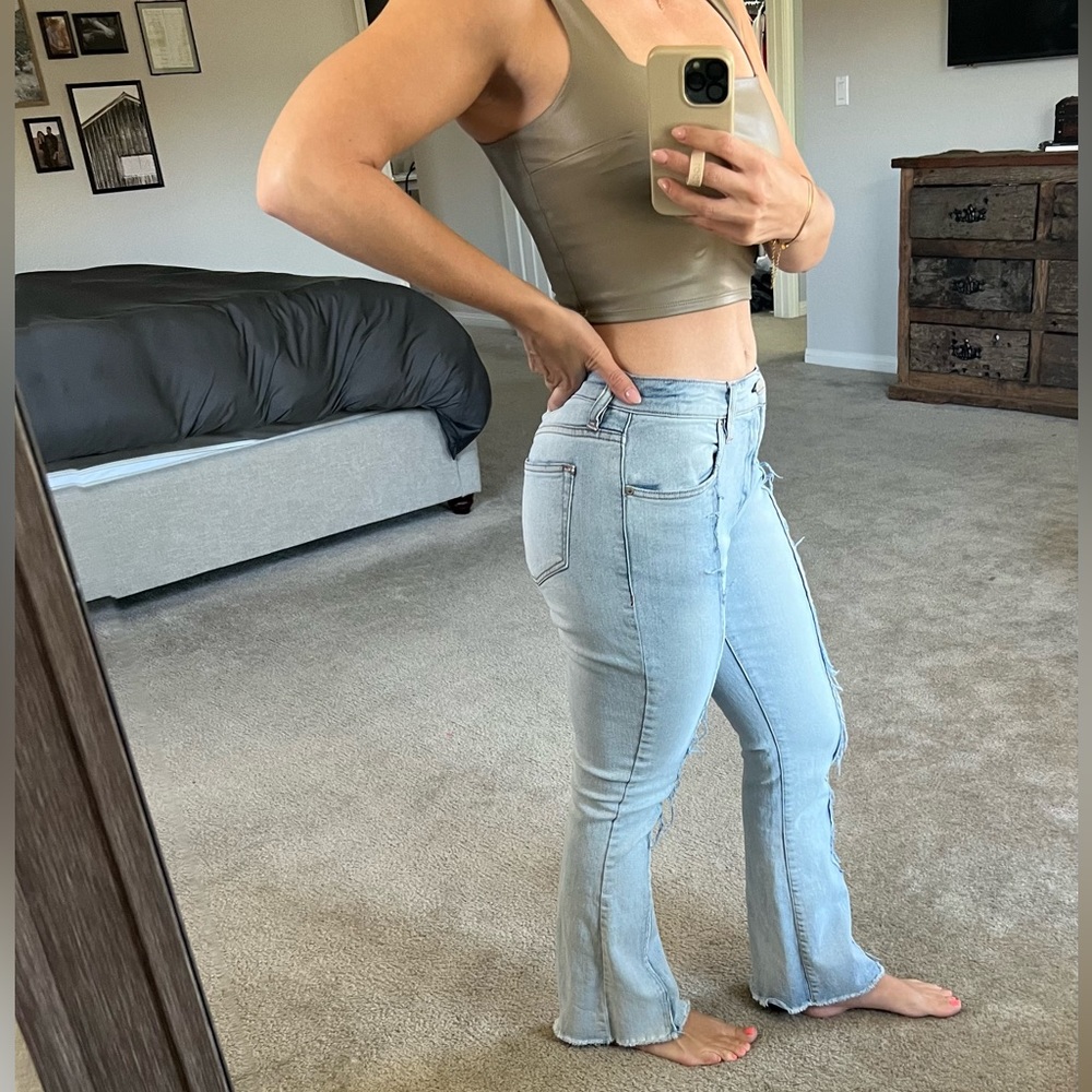 Dear John light wash flare jeans size 28